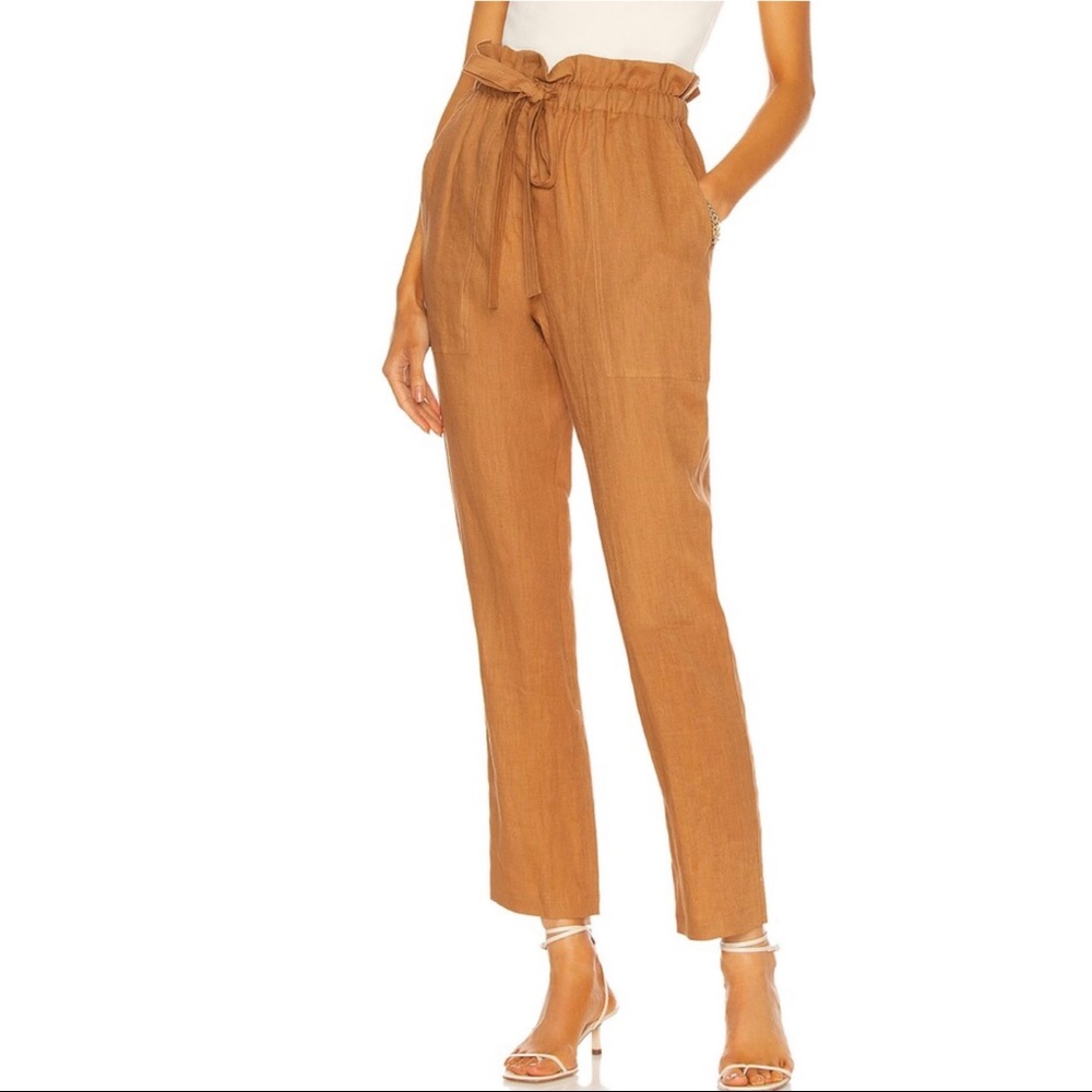 A.L.C. Linen 
Callum Paperbag Waist Pants - Picture 3 of 13